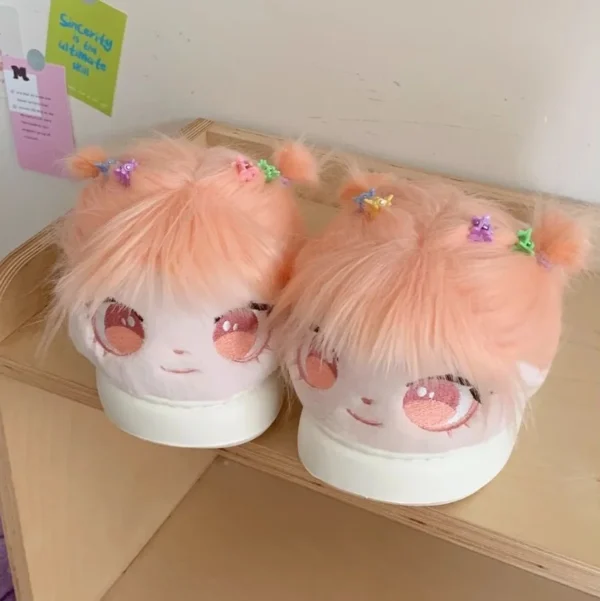 Fluffy Fun DIY Hairy Slippers Women Fuzzy Green Bird Home Shoes Woman Winter Comical Novelty Slipper Wacky Cosplay Slides Shoes - Image 3
