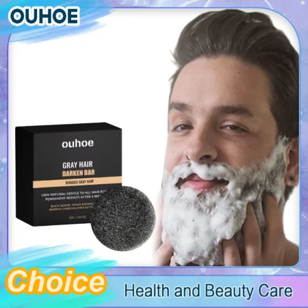Regina-Barre de shampoing pour cheveux, cheveux assombrissants, noircissants, barbe, sourcils, nettoyage en profondeur, renforcer, nourrir, réparer, blanc, gris, traitement des poils