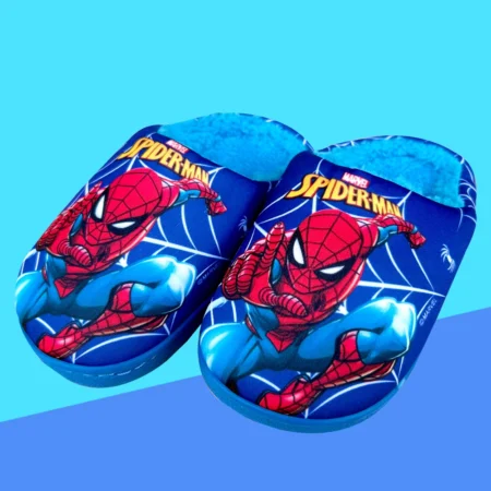 New Spring Autumn Winter Kids Shoes Boy blue Spider Warm Slippers Children Christmas Slippers Pantoufle Enfant Baby Shoes