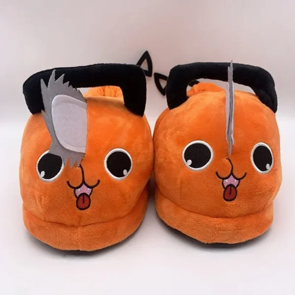 Winter Electric Saw Slippers Fashion Anime Cute Plush Warm Comfortable Indoor Household Women Men Cotton Shoes Uniform Size2023 - Image 3