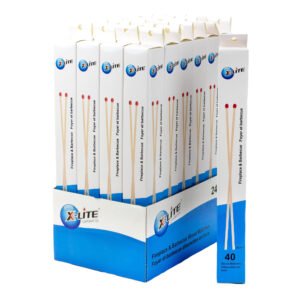 Lot de 3 boîtes Allumettes X-lite pour BBQ en bois – 40pqt - pour cheminée, barbecue, bougie, camping