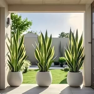 3pcs Plante de serpent artificielle - Décoration verte intérieure/extérieure à faible entretien, pas besoin d'arrosage, design vert luxuriant - Convient pour la maison, le bureau, le mariage, la fête, le jardin - Matériau plastique durable, pas besoin de pot - Décoration moderne, décoration d'hôtel, plantes artificielles, idéale pour Thanksgiving