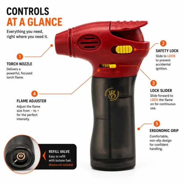 04 Image 26 juil. 2026, 22_29_33 VB Torch Lighter 4.25 Inch – Pack of 9