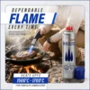 Image 2 PureFlame 99.99% Butane Fuel 300ml (165g) - Pack of 2