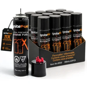 Main Image IgniteFuel 11X Ultra Premium Butane Fuel 300ml (165g) - Pack of 12