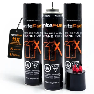 Main Image IgniteFuel 11X Ultra Premium Butane Fuel 300ml (165g) - Pack of 3