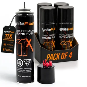 Main image 2 IgniteFuel 11X Ultra Premium Butane Fuel 300ml (165g) - Pack of 4