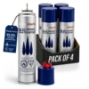 PureFlame 99.99% Butane Fuel 300ml (165g) - Pack of 4