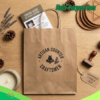 Example of a customized brown kraft paper bag