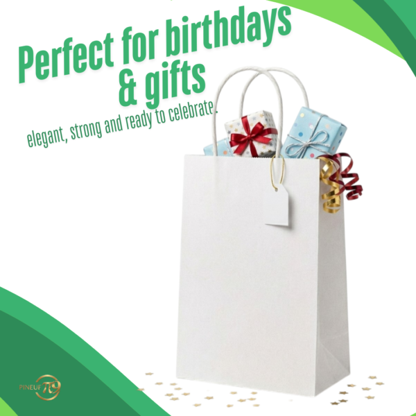 Pineuf white kraft bags 5x3x8 - gallery 5 White kraft paper bags 5 x 3 x 8 inches - details and uses 5