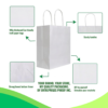 White kraft paper bags with handles - product and usage image 4