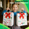 White kraft paper bags with handles - product and usage image 5