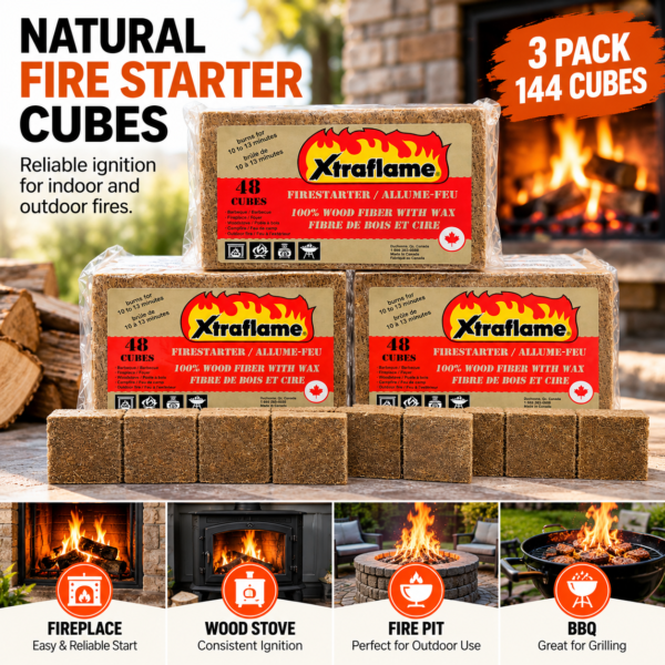 Xtraflame 144 cubes - fireplace and BBQ Xtraflame 144 cubes - fireplace and BBQ