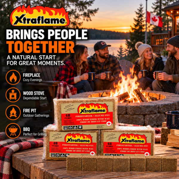 Xtraflame 144 cubes - lifestyle Xtraflame 144 cubes - lifestyle