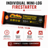 Xtraflame Mini-Logs 20 - Image 3 Xtraflame Mini-Logs fire starters pack of 20 - product information image 3