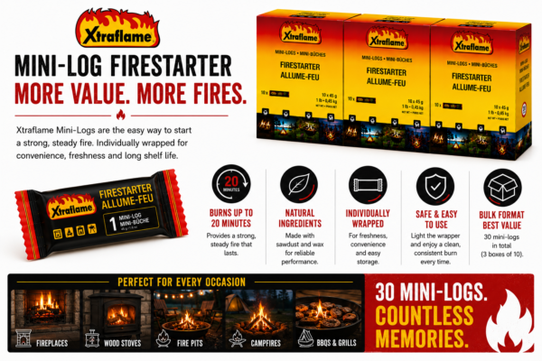Xtraflame Mini Logs 30 - overview Xtraflame Mini Logs 30 - overview